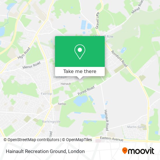 Hainault Recreation Ground map