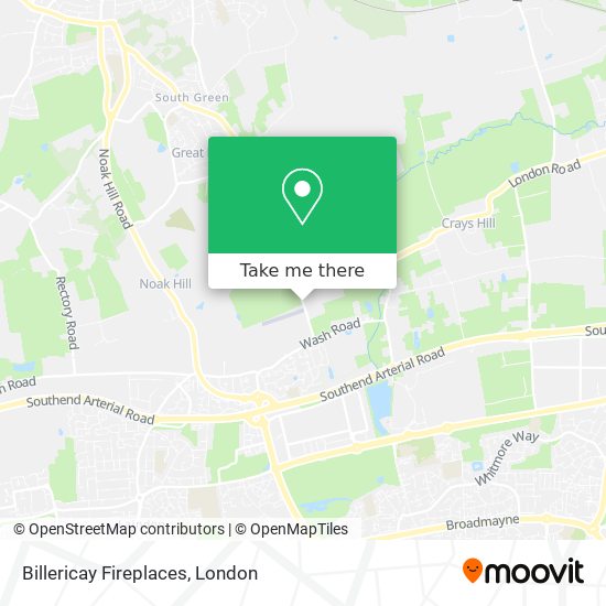 Billericay Fireplaces map
