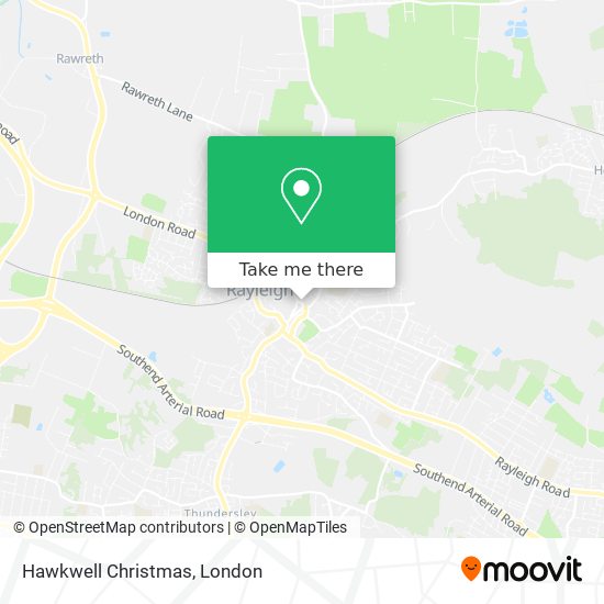 Hawkwell Christmas map