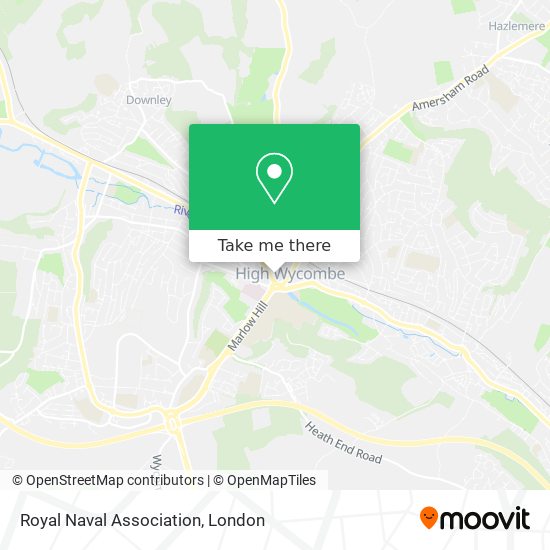 Royal Naval Association map