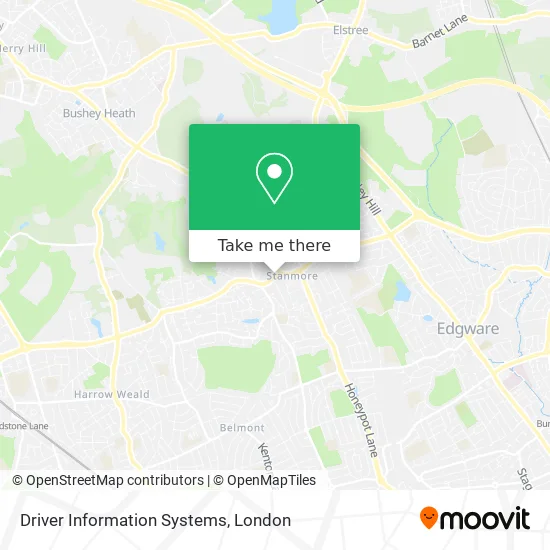 Driver Information Systems map