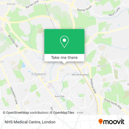 NHS Medical Centre map