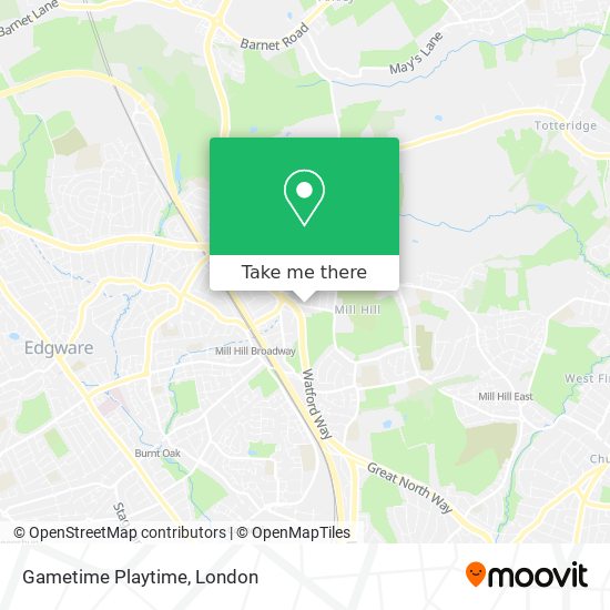 Gametime Playtime map