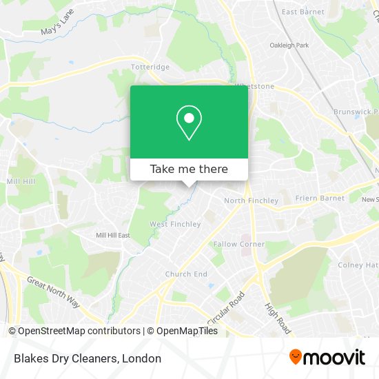 Blakes Dry Cleaners map