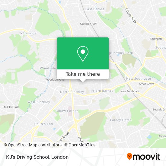 KJ's Driving School map