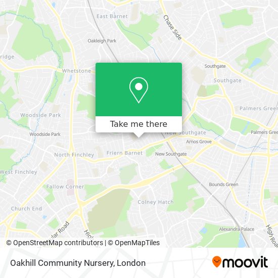 Oakhill Community Nursery map