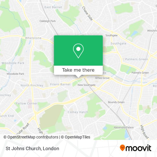 St Johns Church map
