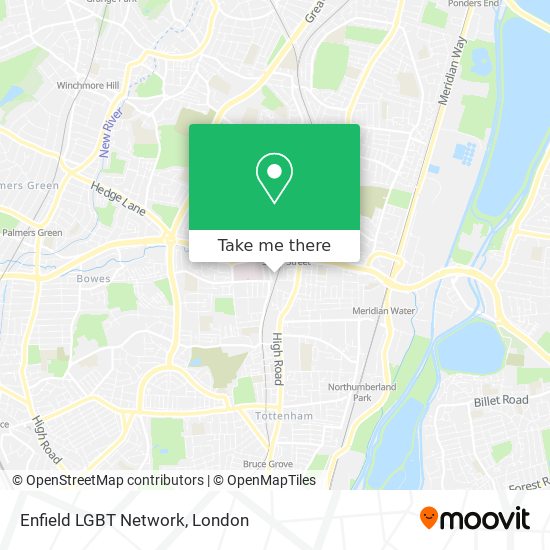 Enfield LGBT Network map