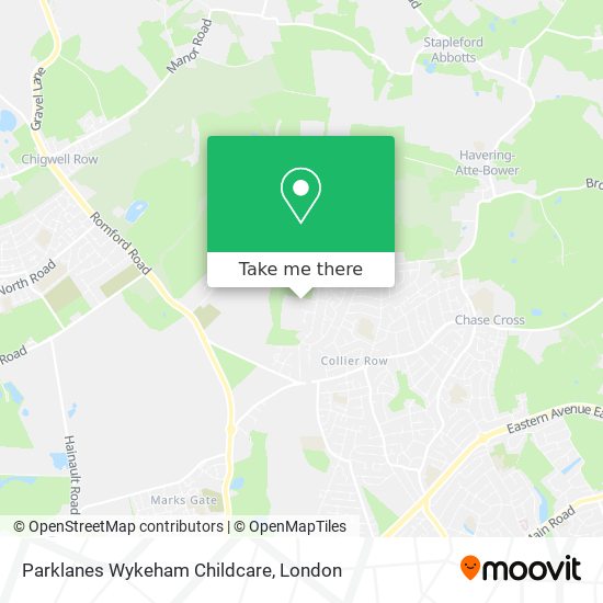 Parklanes Wykeham Childcare map