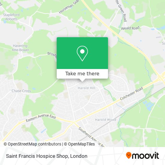 Saint Francis Hospice Shop map