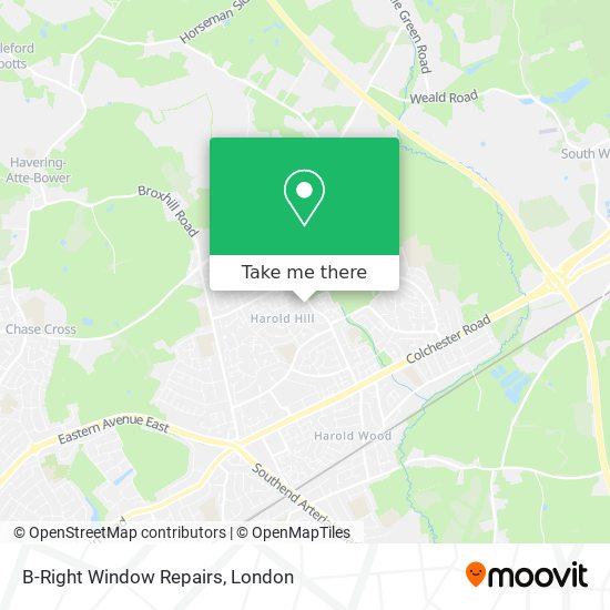 B-Right Window Repairs map