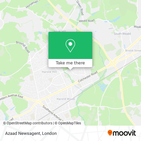 Azaad Newsagent map