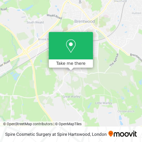 Spire Cosmetic Surgery at Spire Hartswood map