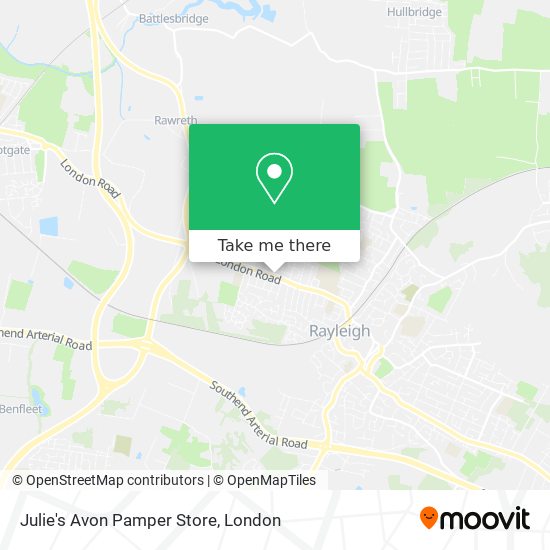 Julie's Avon Pamper Store map