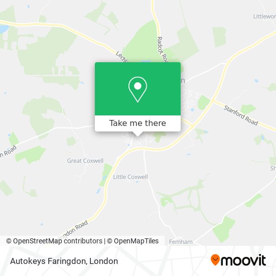 Autokeys Faringdon map