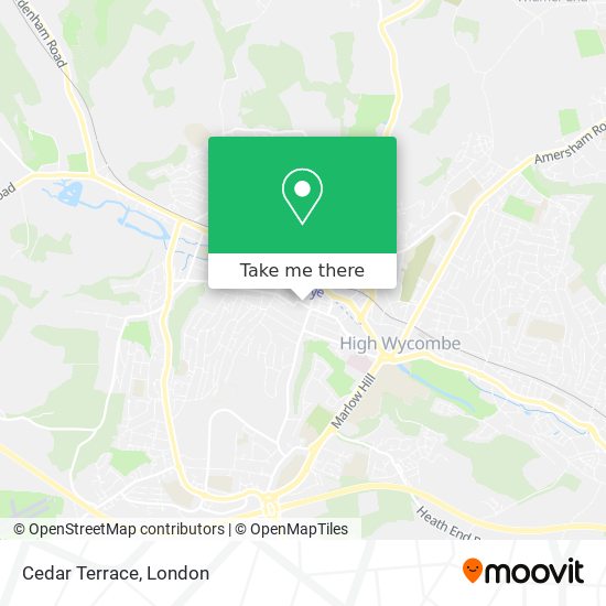 Cedar Terrace map