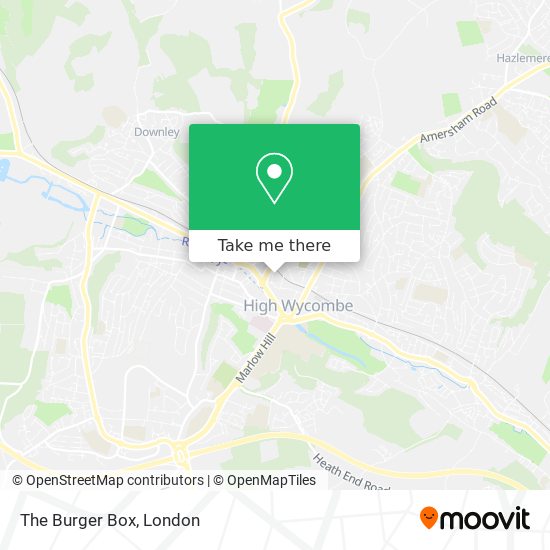 The Burger Box map
