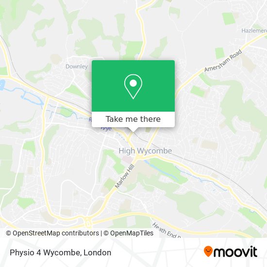 Physio 4 Wycombe map