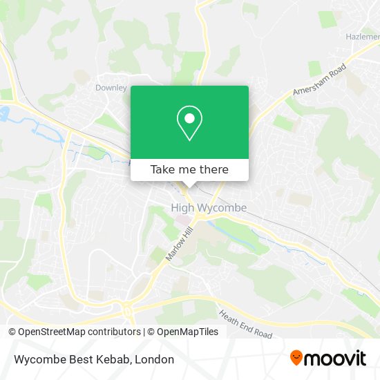 Wycombe Best Kebab map