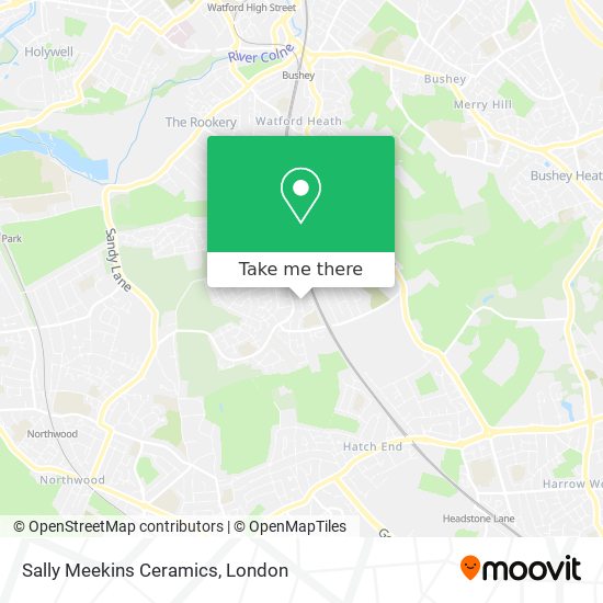 Sally Meekins Ceramics map