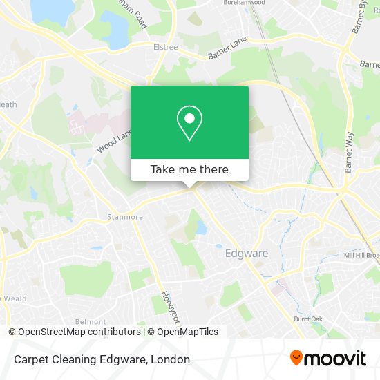 Carpet Cleaning Edgware map