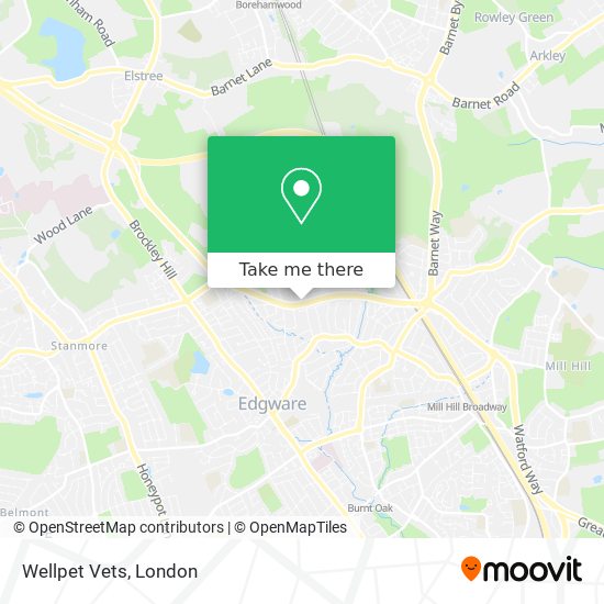 Wellpet Vets map