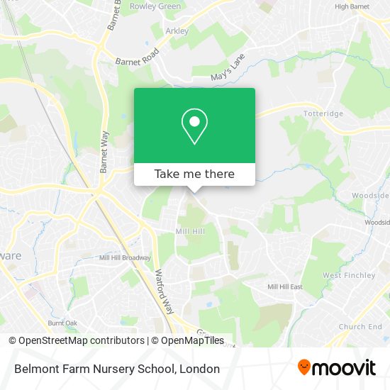 Belmont Farm Nursery School map