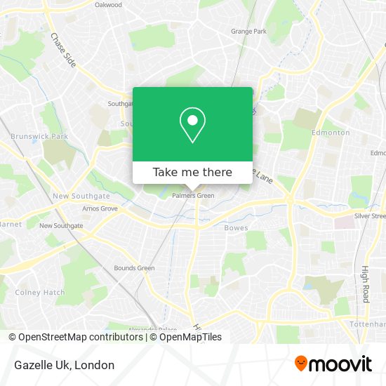 Gazelle Uk map