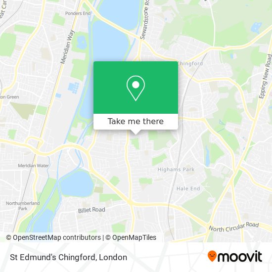St Edmund's Chingford map