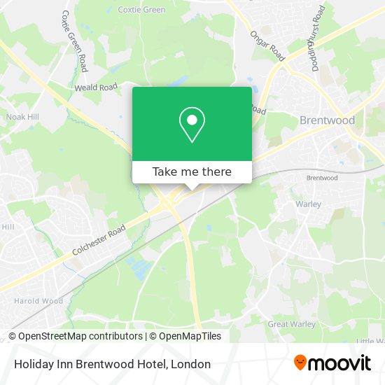 Holiday Inn Brentwood Hotel map