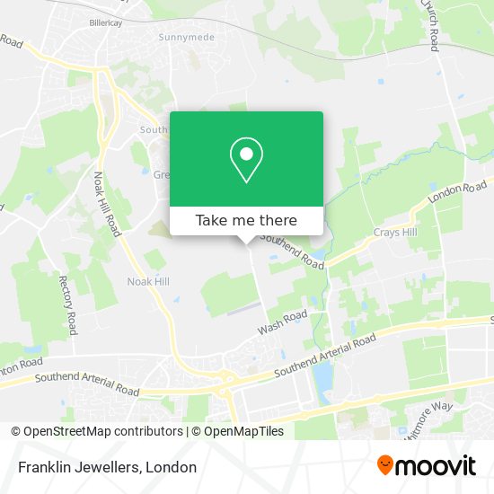 Franklin Jewellers map