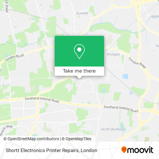 Shortt Electronics Printer Repairs map