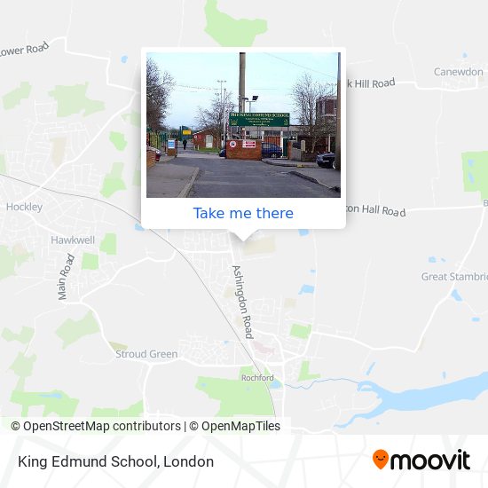King Edmund School map