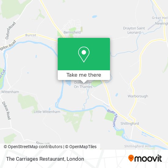 The Carriages Restaurant map