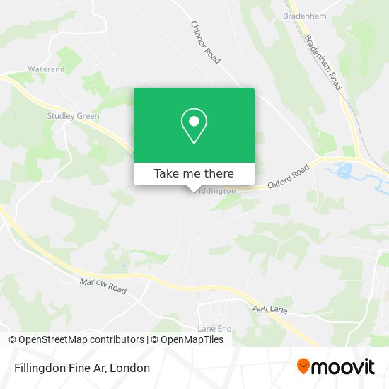 Fillingdon Fine Ar map