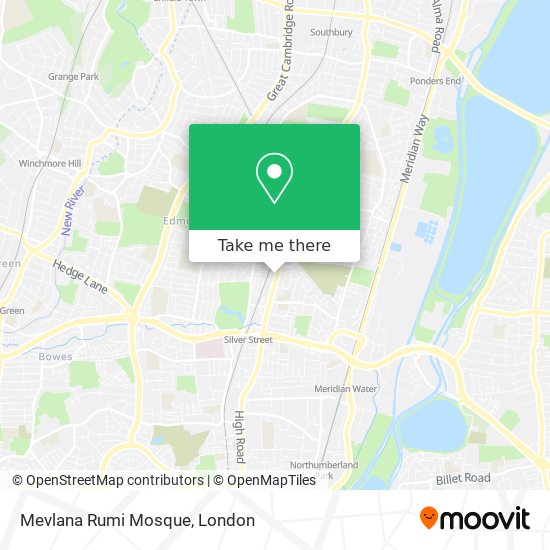Mevlana Rumi Mosque map