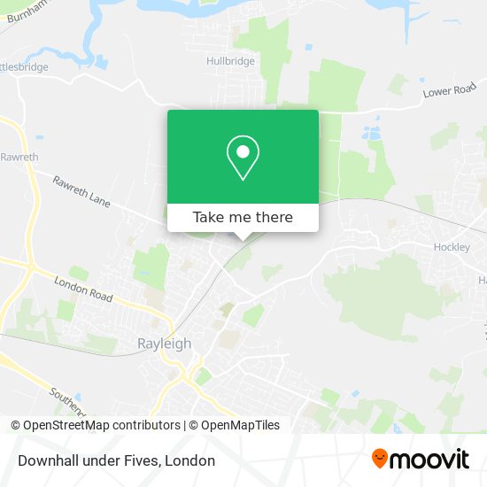 Downhall under Fives map