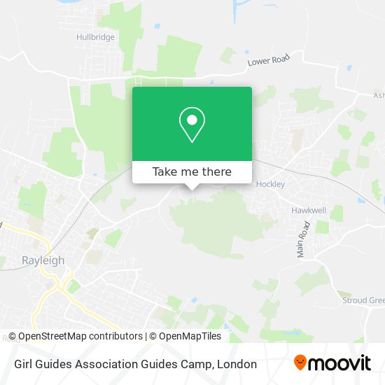 Girl Guides Association Guides Camp map