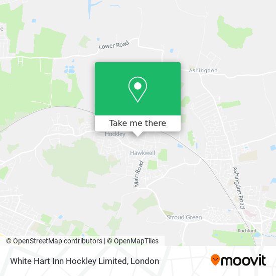 White Hart Inn Hockley Limited map