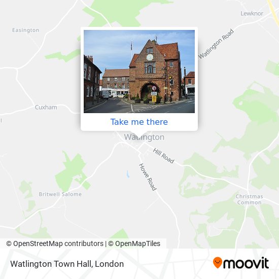 Watlington Town Hall map