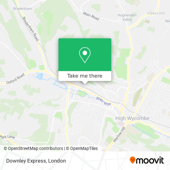 Downley Express map