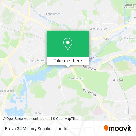 Bravo 34 Military Supplies map