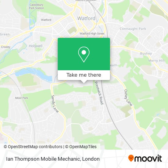 Ian Thompson Mobile Mechanic map