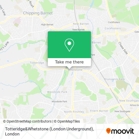 Totteridge&Whetstone (London Underground) map
