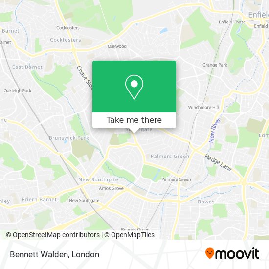 Bennett Walden map