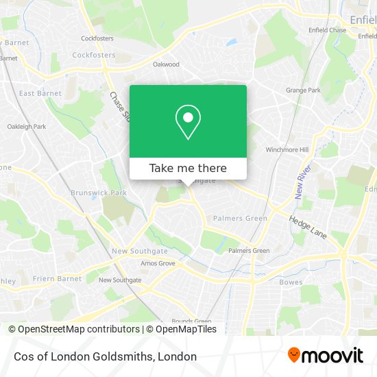 Cos of London Goldsmiths map