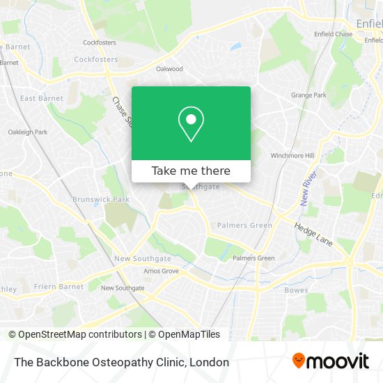 The Backbone Osteopathy Clinic map