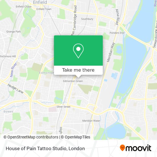 House of Pain Tattoo Studio map