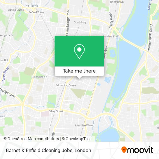 Barnet & Enfield Cleaning Jobs map