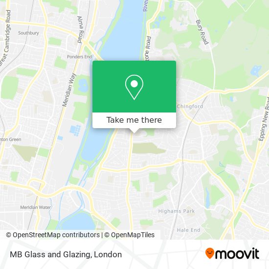 MB Glass and Glazing map